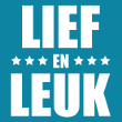 Lief en Leuk logo - houten letters